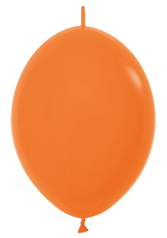 06" Fashion Orange Link-O-Loons (50pcs) Sempertex Balloons