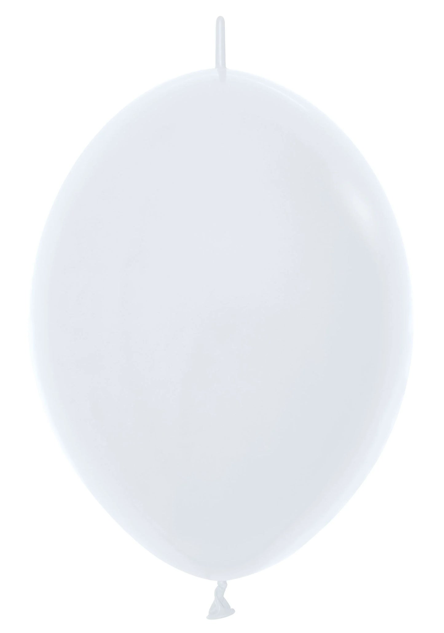 06" Fashion White Link-O-Loons (50pcs) Sempertex Balloons