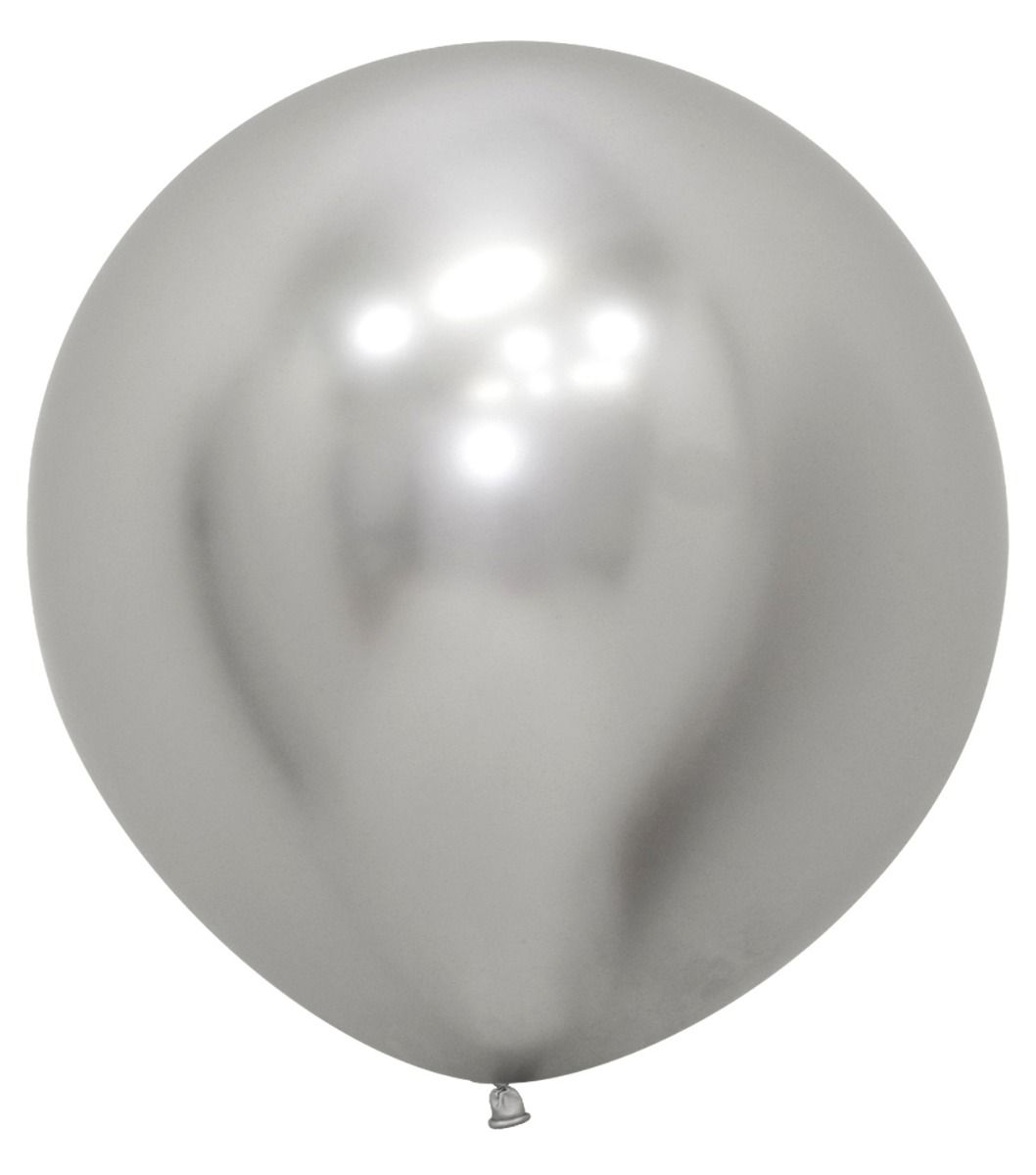 24" Reflex Silver (1pc) Sempertex Balloons