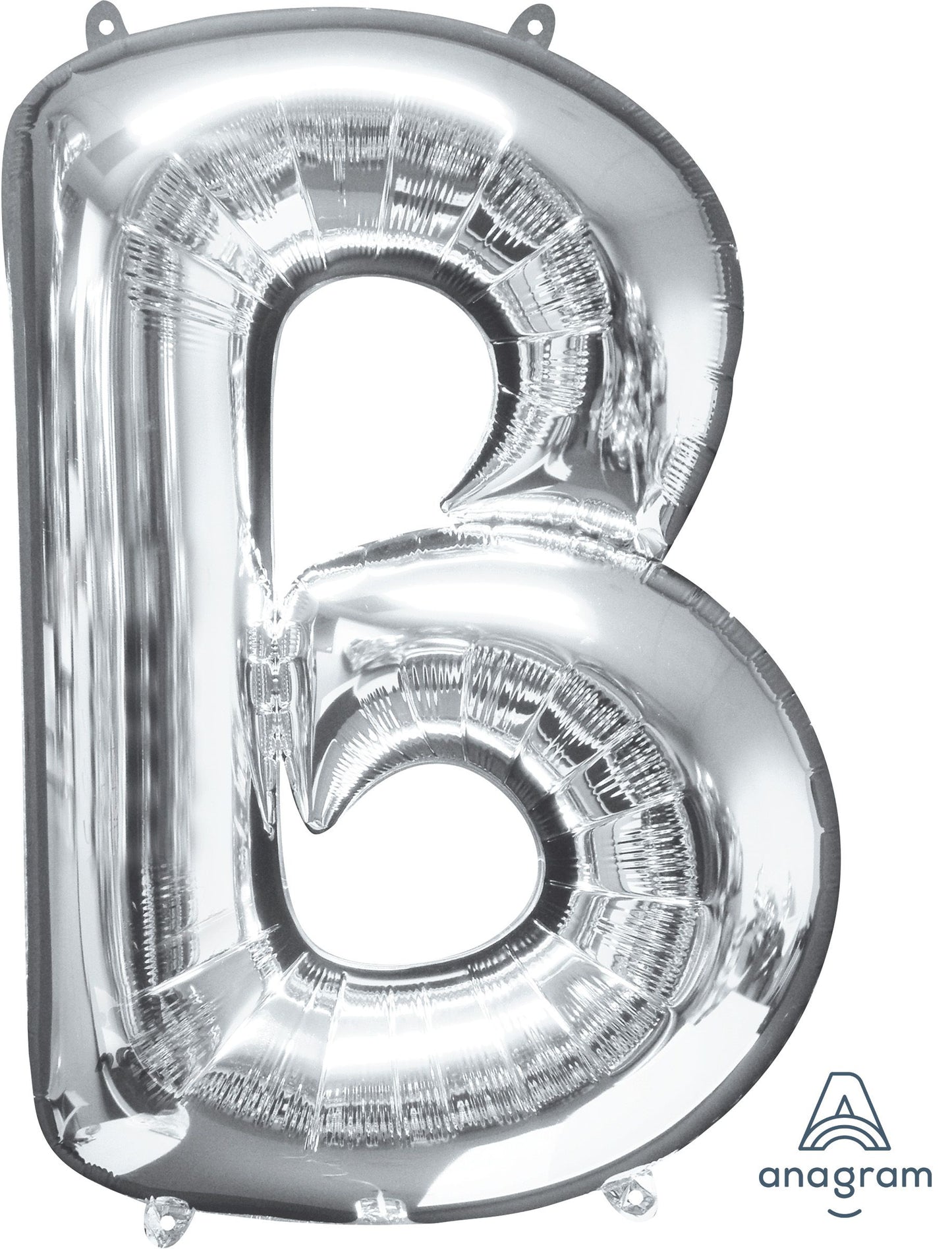 34" Silver Letter B Balloon