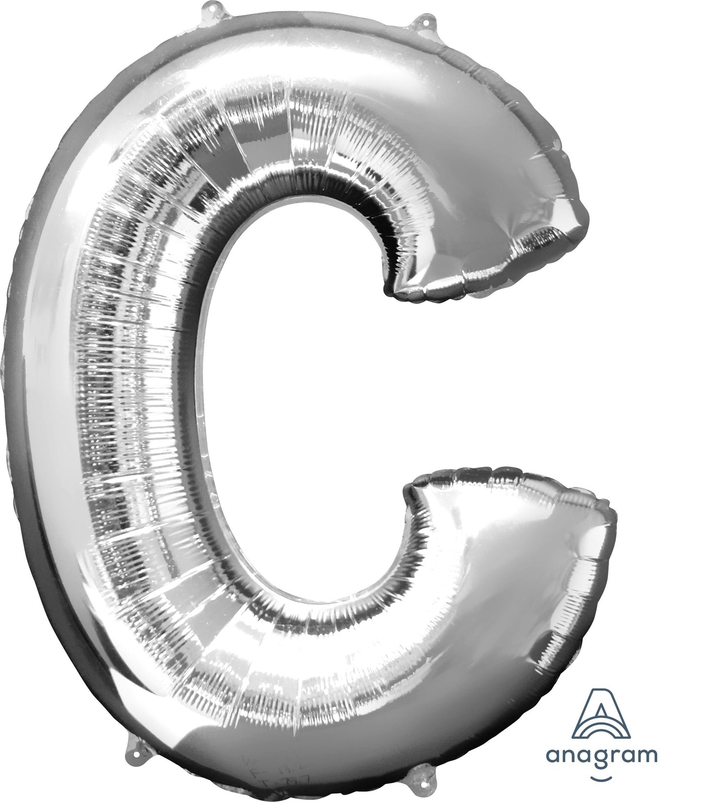 34" Silver Letter C Balloon