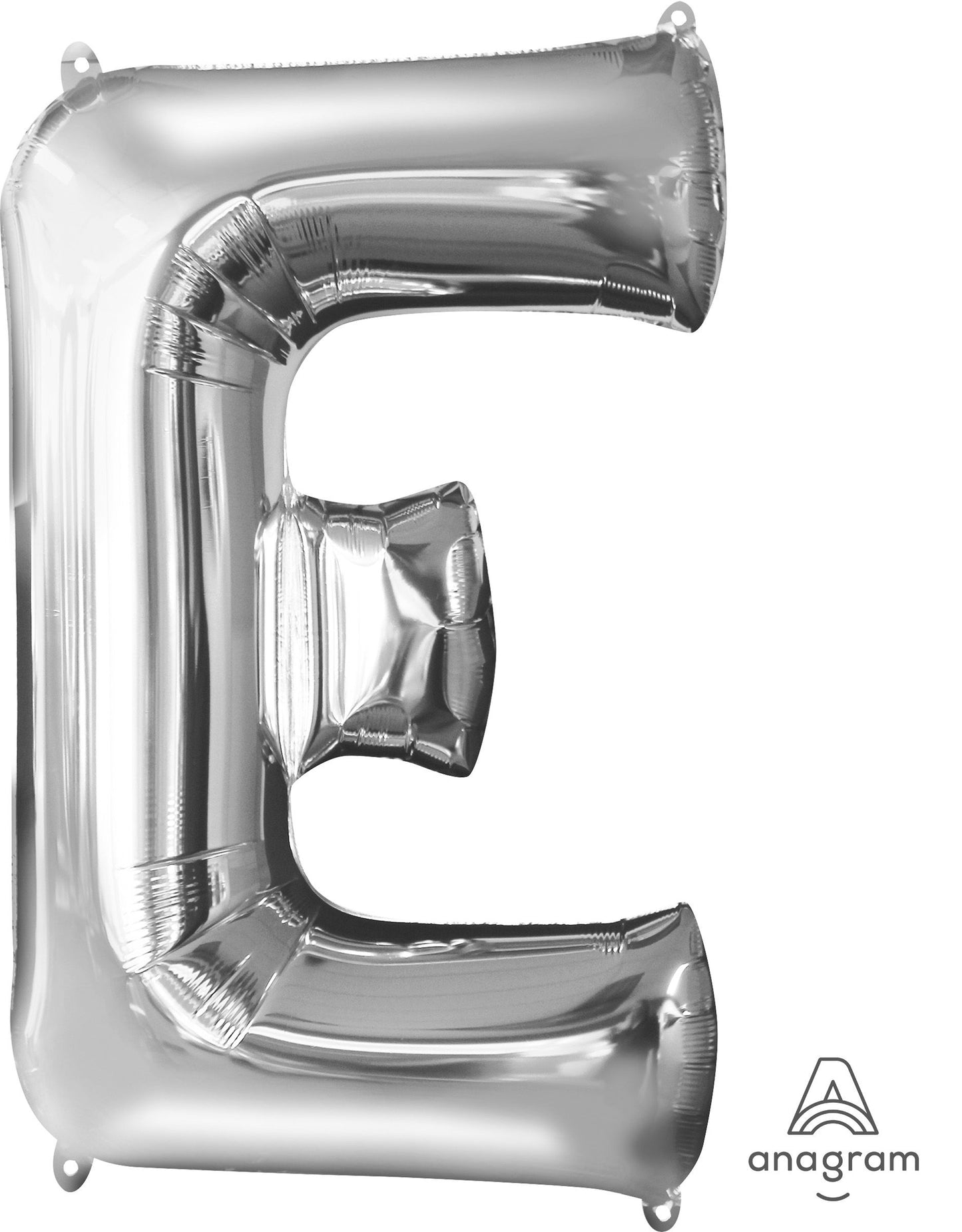 34" Silver Letter E Balloon