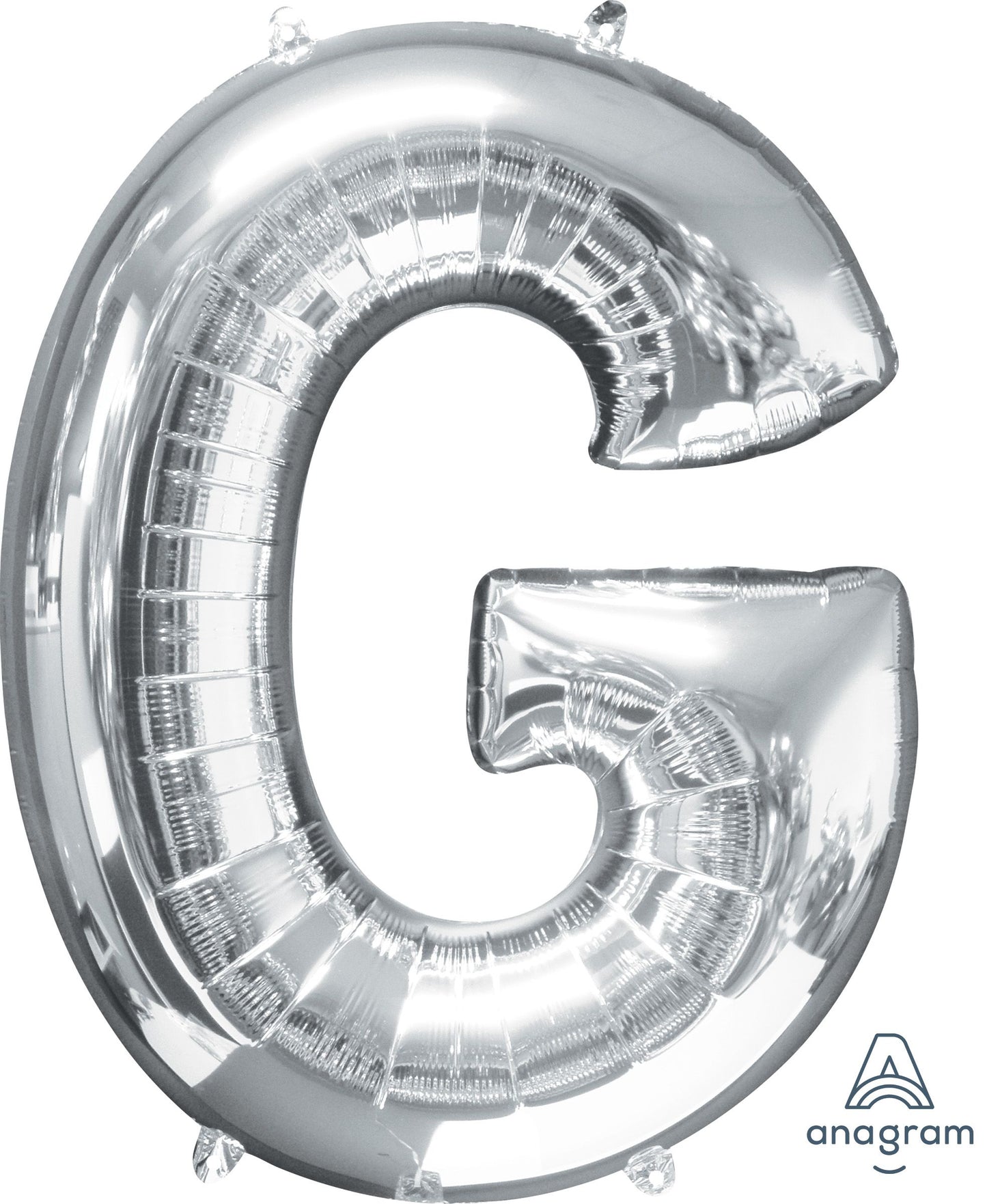 34" Silver Letter G Balloon