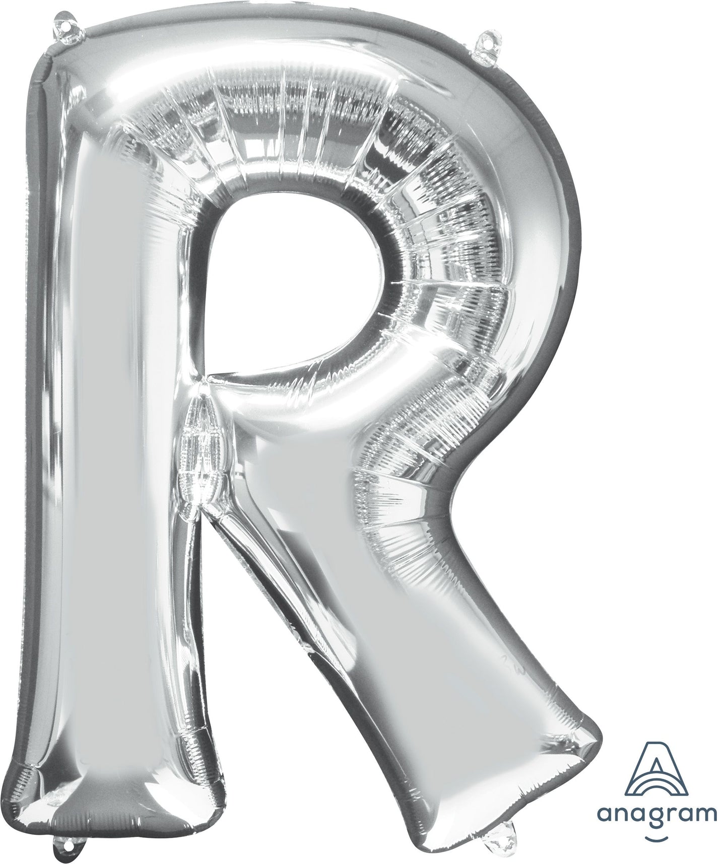 34" Silver Letter R Balloon