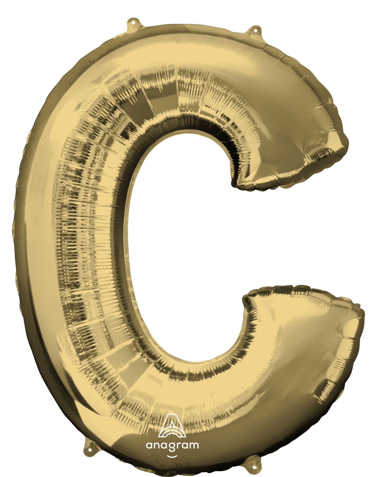 34" White Gold Letter C Balloon