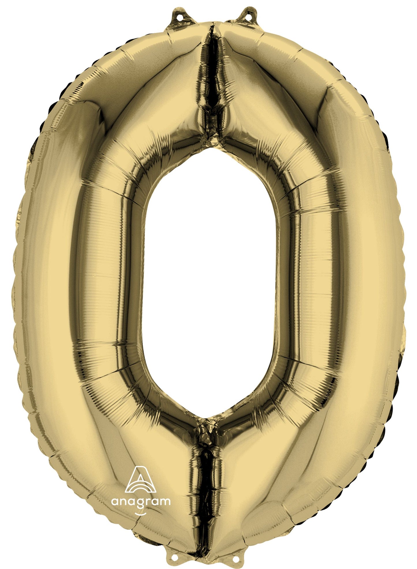 34" White Gold Letter O Balloon