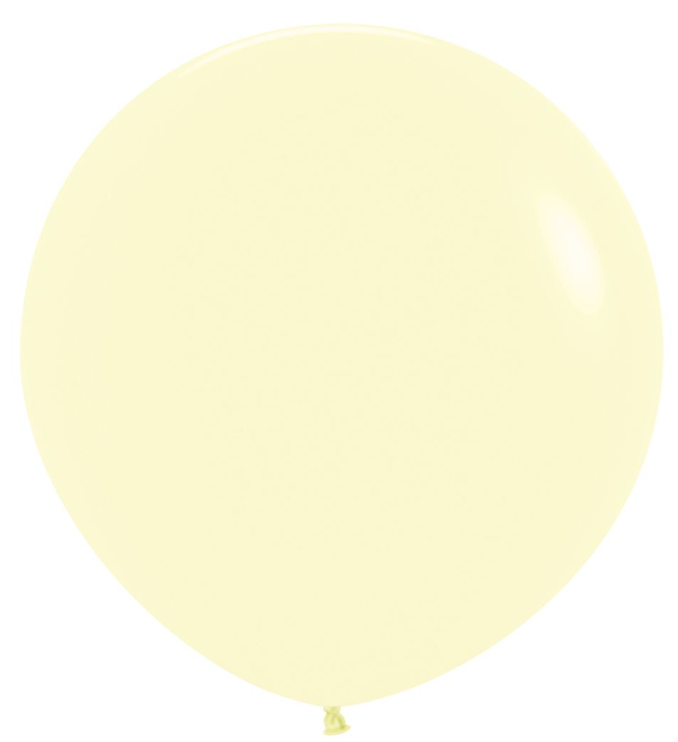 36" Pastel Matte Yellow (2pcs) Sempertex Balloons