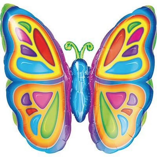 SuperShape Bright Butterfly Balloon